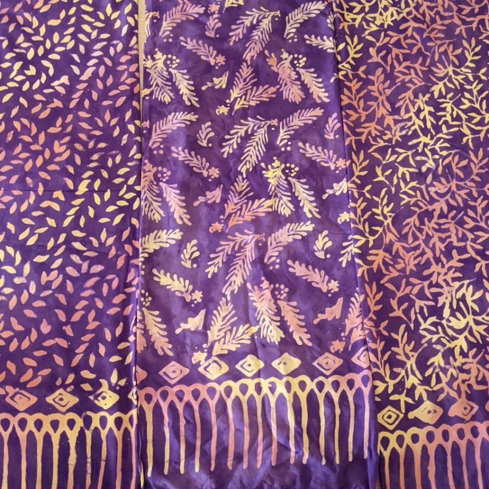 Batik style printed sarongs
